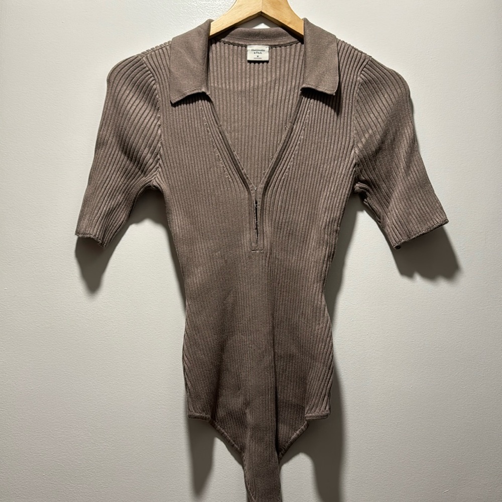 Abercrombie & Fitch Hook and Eye Polo Bodysuit